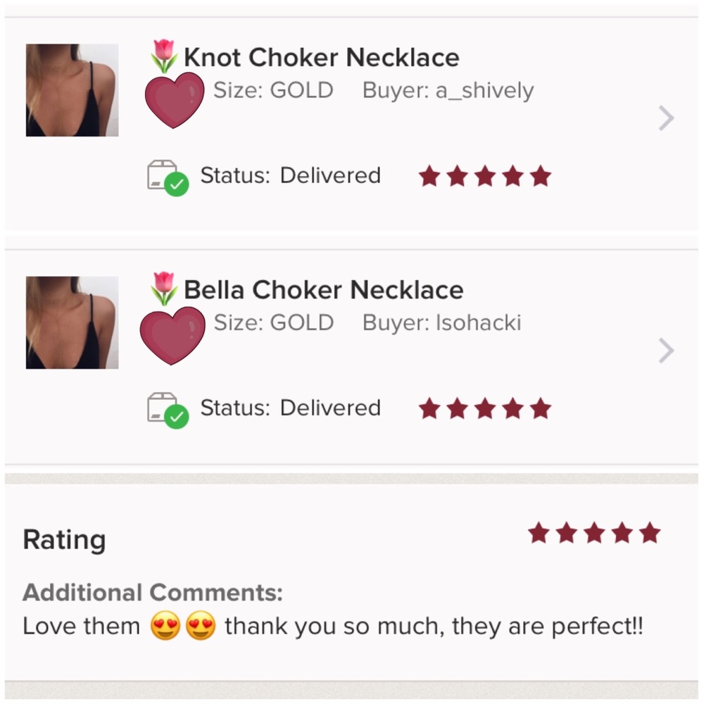 BELLA♡ Y Drop Layered Choker Necklace - Picture 7 of 8